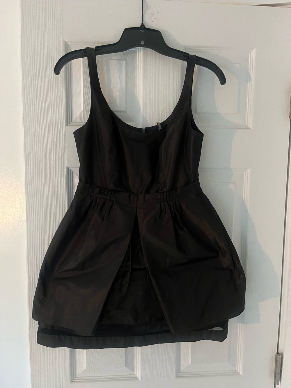BCBG Black Mini Dress with Scoop Neck
